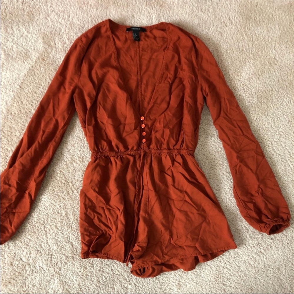 Forever 21 Burnt orange romper